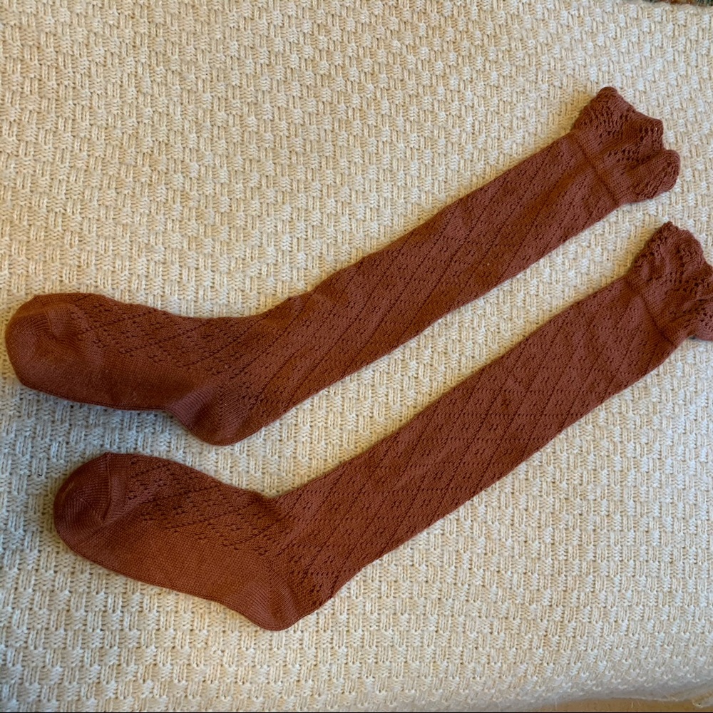 Knit long socks
